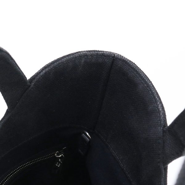 usdbg75362011008 Balenciaga Wave XS Canvas Bucket Bag Black