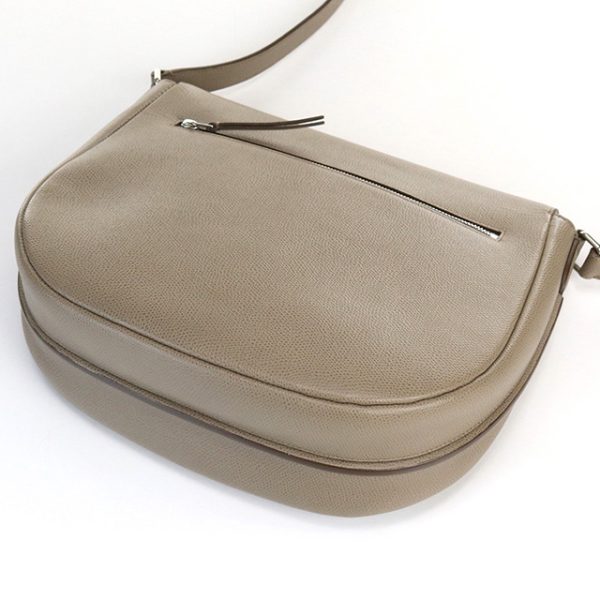 usdce57427011 2 Celine Flap Leather Shoulder Bag Gray