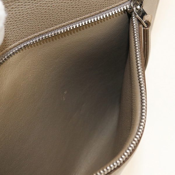 usdce57427011 5 Celine Flap Leather Shoulder Bag Gray