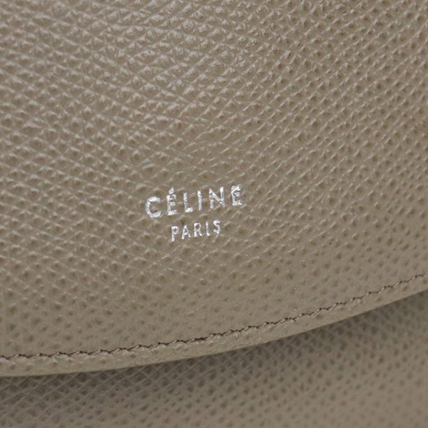 usdce57427011 6 Celine Flap Leather Shoulder Bag Gray