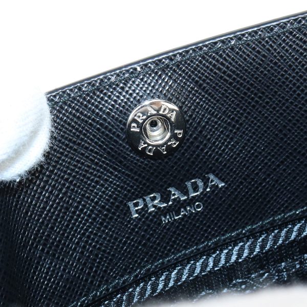 usdpr63262011008 Prada Mini Leather Shoulder Bag Black