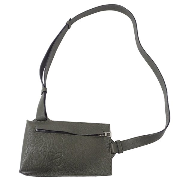 v0076572300 4 Loewe T Pocket Shoulder Bag Dark Khaki Green