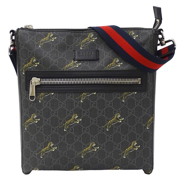 v0077389000 1 Gucci GG Supreme Shoulder Bag Black