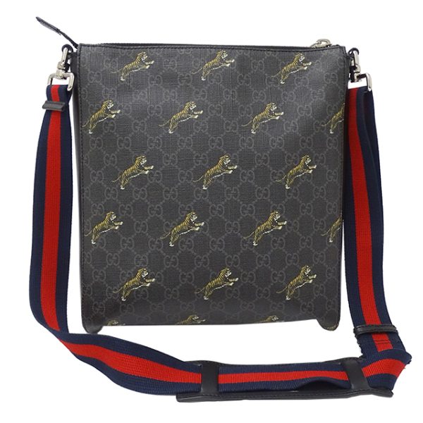 v0077389000 2 Gucci GG Supreme Shoulder Bag Black