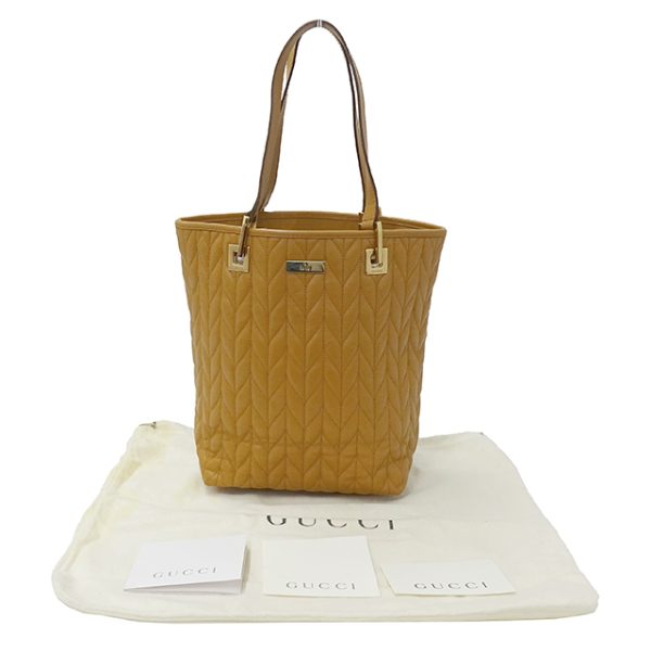 v0077872500 4 Gucci Leather Handbag Camel Simple