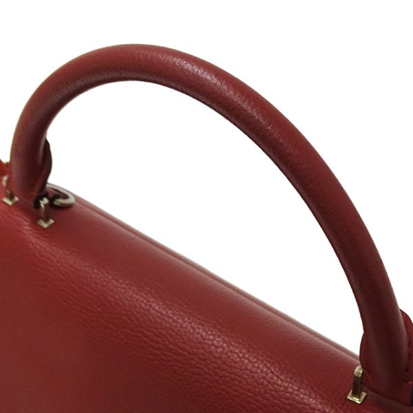 v0082145500 8 Celine Macadam Leather Handbag Brown