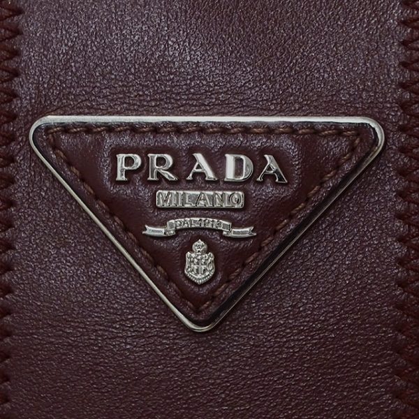 v0082147200 6 Prada Handbag Shoulder 2WAY Leather Bordeaux