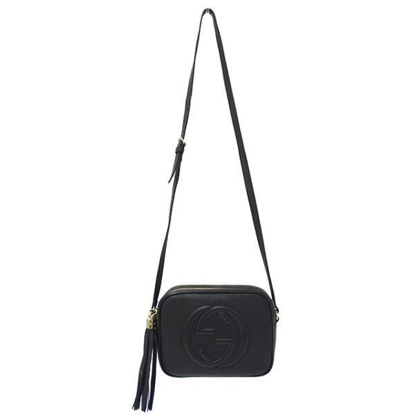 v0082424900 4 Gucci Soho Shoulder Bag Leather Small Black