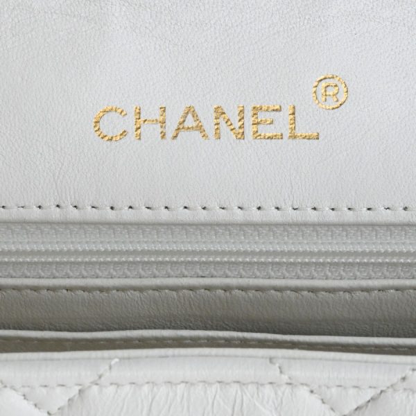 v340625 07 10 Chanel Matelasse Diana Flap Chain Shoulder White