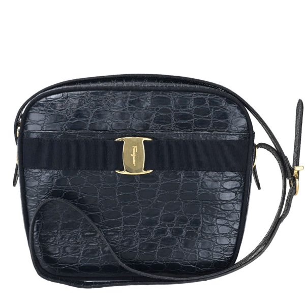 v360330 01 01 Salvatore Ferragamo Vara Ribbon Crossbody Navy