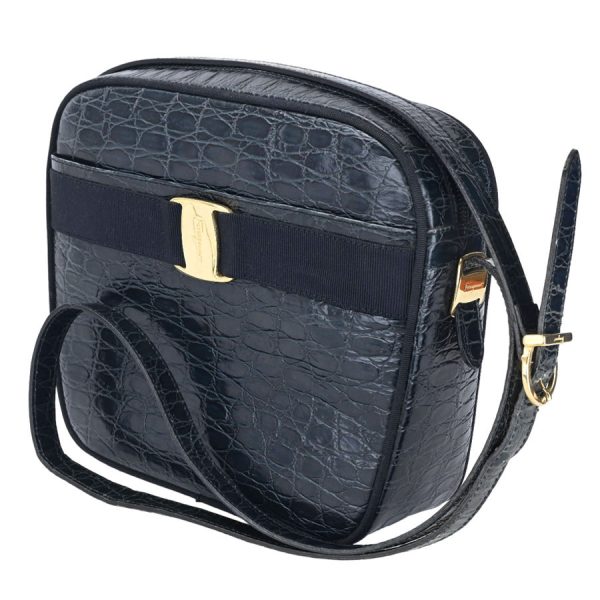 v360330 01 05 Salvatore Ferragamo Vara Ribbon Crossbody Navy