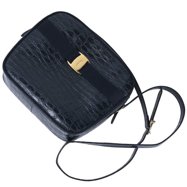 v360330 01 15 Salvatore Ferragamo Vara Ribbon Crossbody Navy