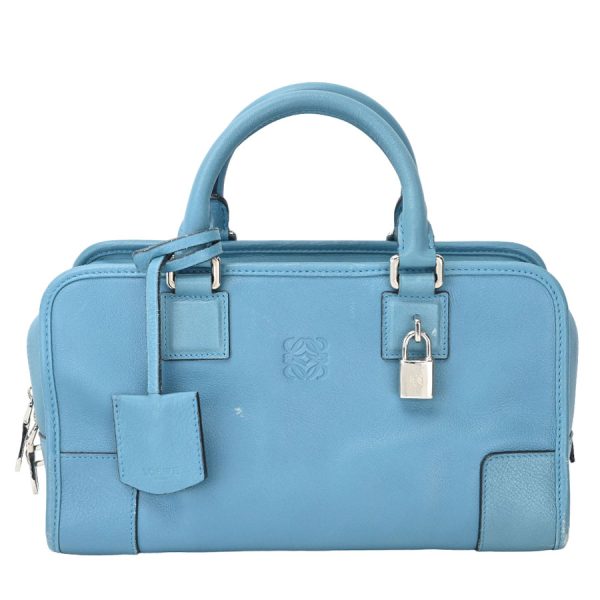 v360330 02 01 Loewe Amazona 28 Mini Boston Handbag Cobalt Blue