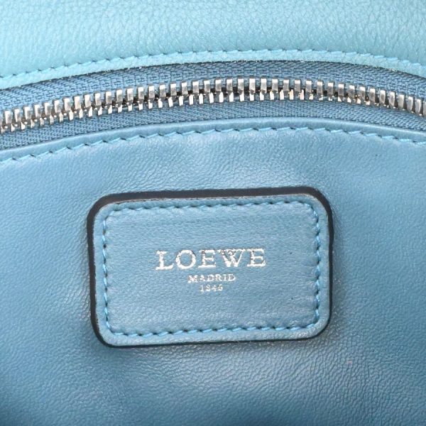 v360330 02 10 Loewe Amazona 28 Mini Boston Handbag Cobalt Blue