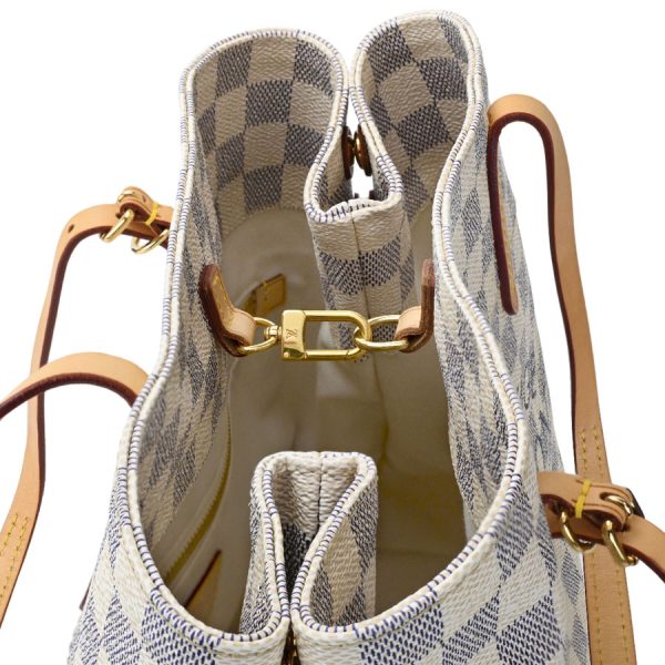 v360406 03 14 Louis Vuitton Hippo MM Shoulder Bag White Gray