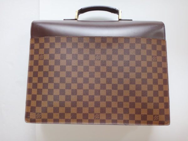 v81 5209 003 Louis Vuitton Altona Gm Briefcase Handbag Leather Brown