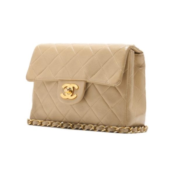 vrx8lobbrej3y 2 Chanel Mini Matelasse Chain Shoulder Bag Beige