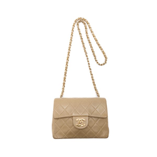 vrx8lobbrej3y 6 Chanel Mini Matelasse Chain Shoulder Bag Beige