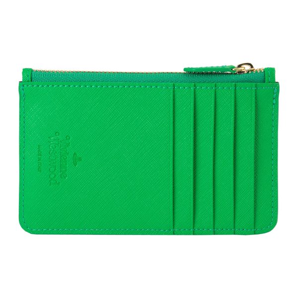 w5112001s000bm401 2 Vivienne Westwood Card Case Saffiano Green