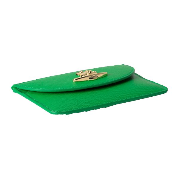 w5112001s000bm401 3 Vivienne Westwood Card Case Saffiano Green