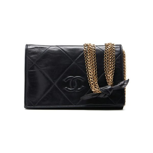 wg4dn7m9gakm2 1 Chanel Matelasse Full Flap Chain Shoulder Bag Black