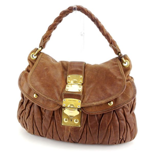 y3890 Miu Miu Handbag Brown