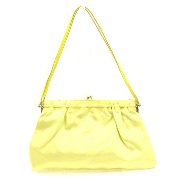 y7013 Miu Miu Shoulder Bag Canvas Yellow