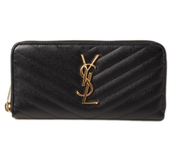 ysl 17 001 1 Loewe Long Wallet Gate Continental Calfskin Beige