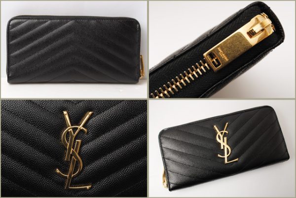 ysl 17 001 2 Loewe Long Wallet Gate Continental Calfskin Beige