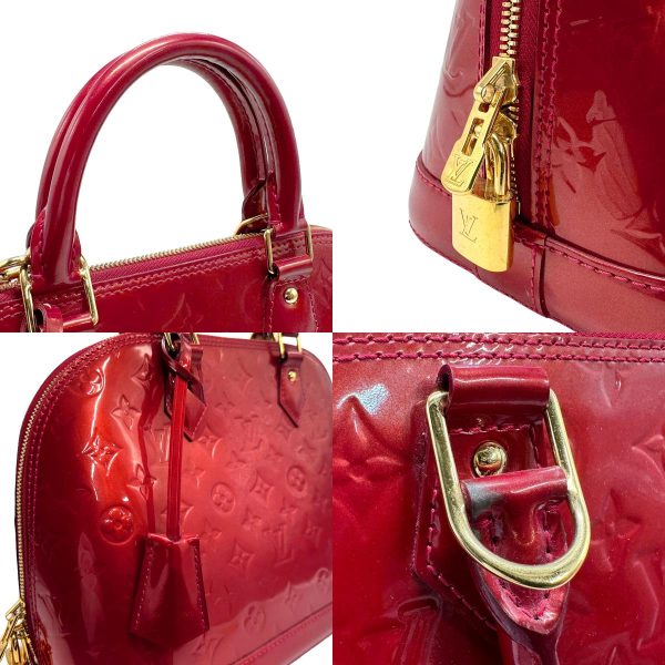 z1591 10 c Louis Vuitton Handbag Vernis Alma PM Rose Andian