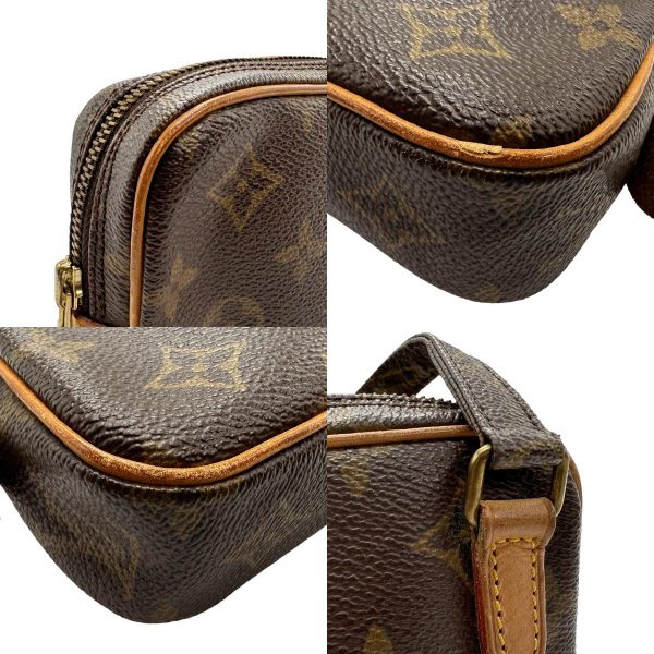 z1607 7 c Louis Vuitton Shoulder Bag Monogram Pochette Brown