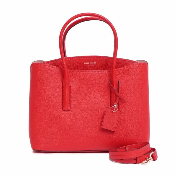 000000005224 Kate Spade Margaux Pxrua Leather Shoulder Bag Red