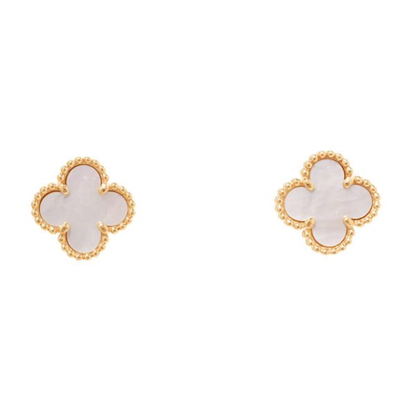 003777473 1 Van Cleef Arpels Sweet Alhambra Earrings K18