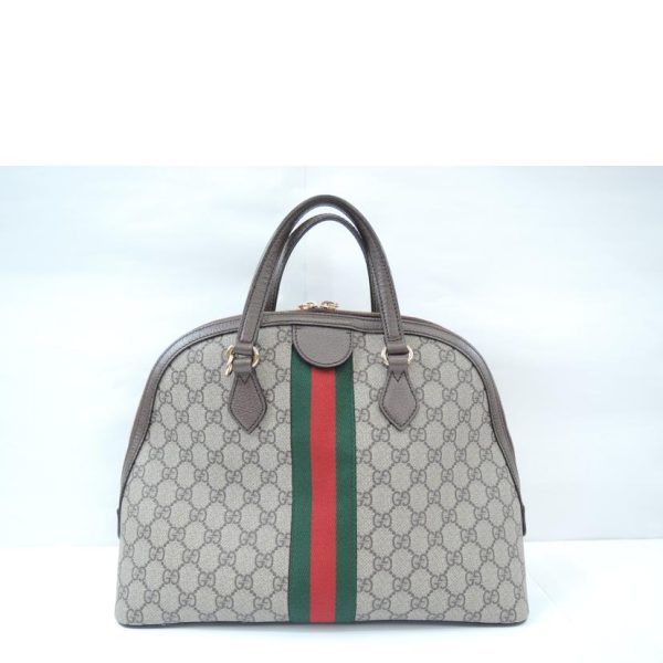 00605 2 Gucci GG Supreme Medium Handbag Brown