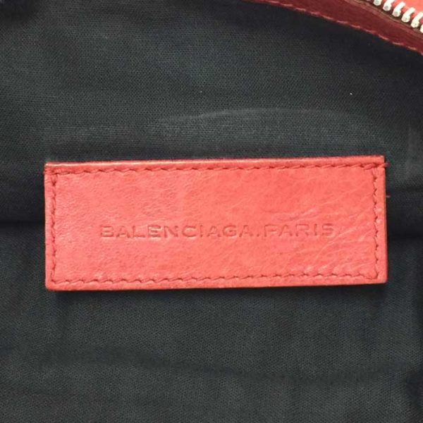 009193 5 Balenciaga Classic Clip M Clutch Bag Red