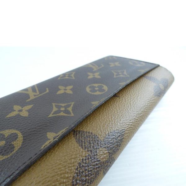 00996 8 Louis Vuitton Portefeuille Sara Monogram Giant Reverse Wallet Brown