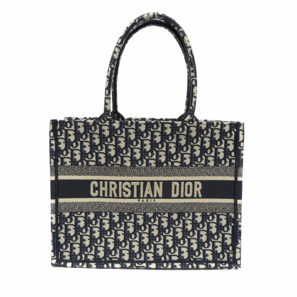 01 Christian Dior Book Tote Medium Navy