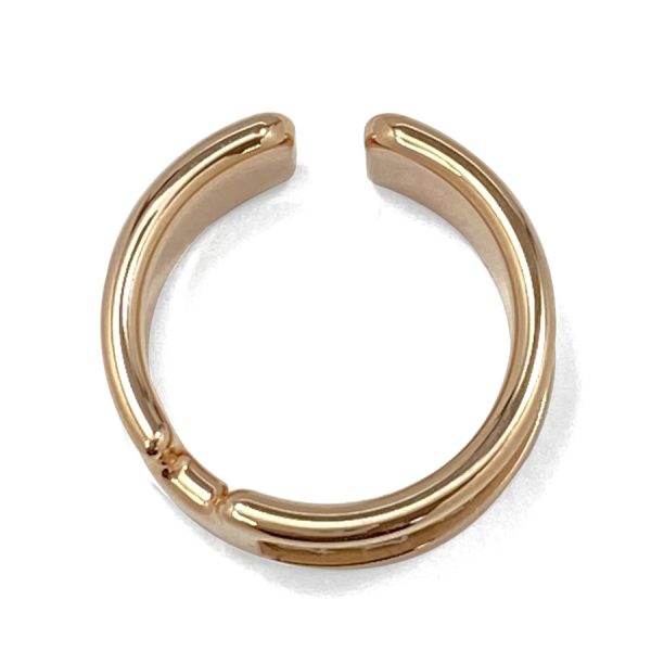 010676cd17 05 Hermes GM Olympe Fishel Large Ear Cuff Pink Brown Gold