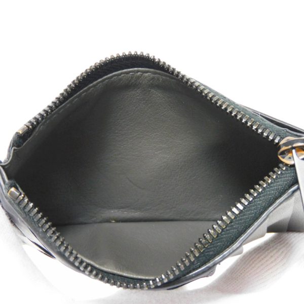 01078h 5 Bottega Veneta Coin Card Holder Intrecciato Leather Black