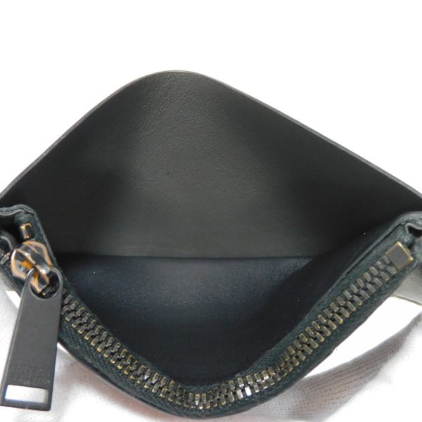 01078h 9 Bottega Veneta Coin Card Holder Intrecciato Leather Black