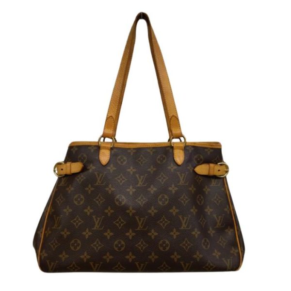 0118 1 1 Louis Vuitton Batignolles Tote Shoulder Bag Brown