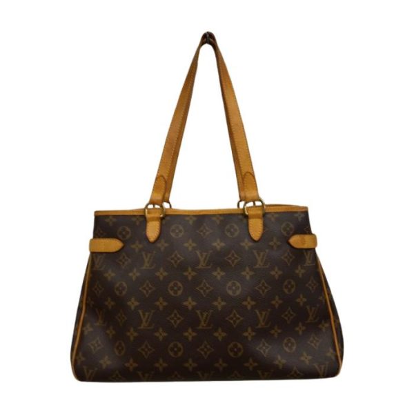 0118 1 2 Louis Vuitton Batignolles Tote Shoulder Bag Brown