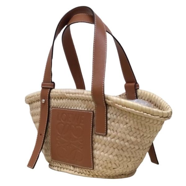 0122 1 1 Loewe Small Natural Basket Bag Natural