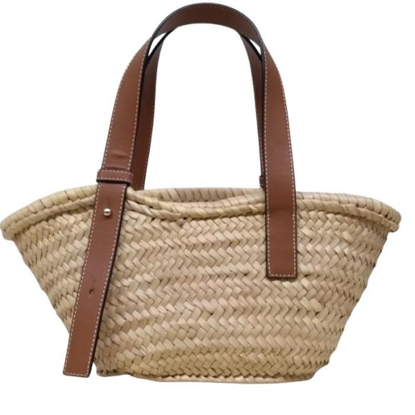 0122 1 3 Loewe Small Natural Basket Bag Natural