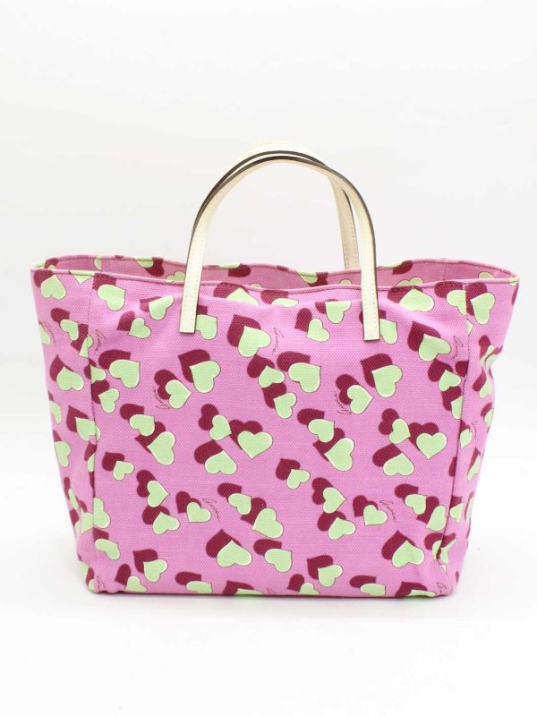 0191 Gucci Baby Heart Hunt Bag All Over Pattern Purple Light Green