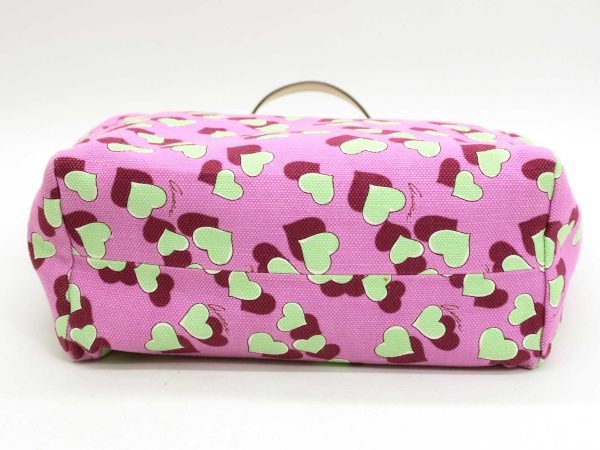 0192 Gucci Baby Heart Hunt Bag All Over Pattern Purple Light Green