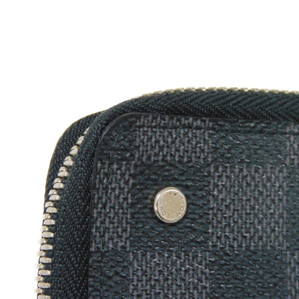 02054h 12 Louis Vuitton Car Key Case Coin Case Leather Black