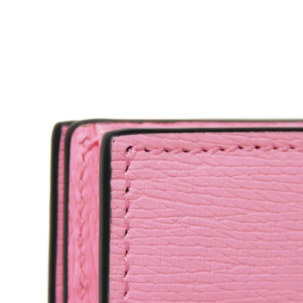 02060h 16 Gucci Bananya Compact Wallet Leather Pink