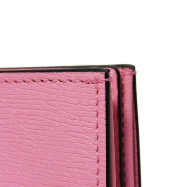 02060h 17 Gucci Bananya Compact Wallet Leather Pink