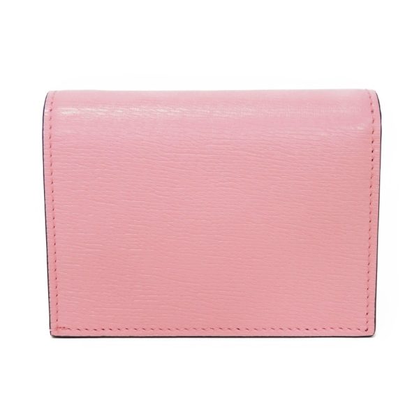 02060h 3 Gucci Bananya Compact Wallet Leather Pink